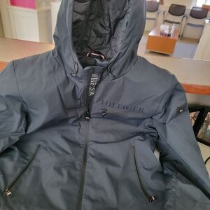 Tommy Hilfiger Men's Navy Hooded Performance Jacket